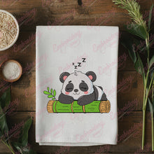 Sleepy Panda Embroidery Design