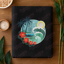 Tropical Island Embroidery Design