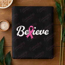 Breast Cancer Believe Embroidery Design