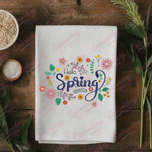 Hello Spring Flowers Embroidery Design