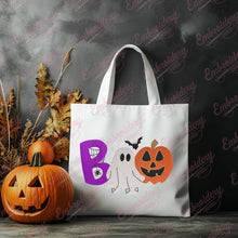 Boo Bat Halloween Embroidery Design