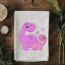 Pink Dinosaur Embroidery Design