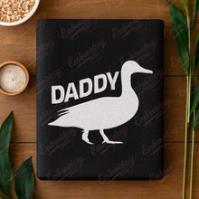 Daddy Duck Embroidery Design