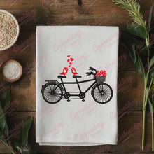 Tandem Bicycle Embroidery Design