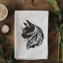 Floral Cat Face Embroidery Design