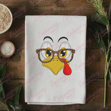 Cute Turkey Face Fall Thanksgiving Embroidery Design