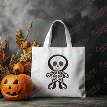 Halloween Ghost Skeleto Embroidery Design