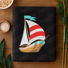 Sailing Machine Embroidery Design