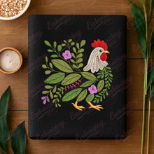 Floral Chicken Machine Embroidery Design