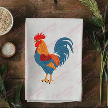 Colorful Rooster Machine Embroidery Design