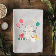 Cute Cats Birthday Party Embroidery Design