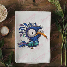 Colorful Cartoon Bird With Large Eyes Embroidery Design