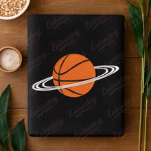Basketball With Saturn Rings Embroidery Design