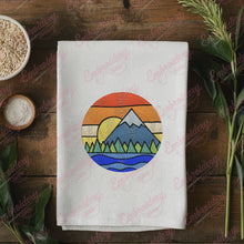 Mountain Landscape Embroidery Design