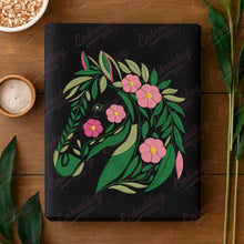 Beautiful Floral Horses Embroidery Design