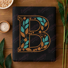 Floral Alphabet Letter B Embroidery Design