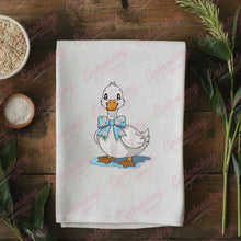 Funny Duck Bow Embroidery Design