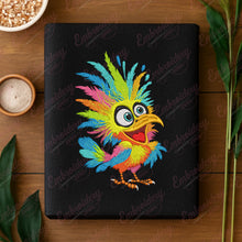 Crazy Bird Colorful Cartoon Style Embroidery Design