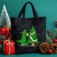 Struggle Dinosaur Christmas Tree Embroidery Design