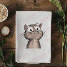 Funny Cat Face Embroidery Design