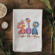 Whimsical Birds Embroidery Design