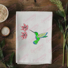 Hummingbird And Flowers Embroidery Design