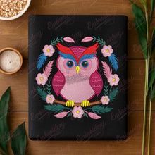 Flower Power Owl Embroidery Design