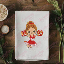 Cute Cheerleader Embroidery Design