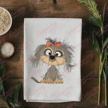 Crazy Dog Embroidery Design