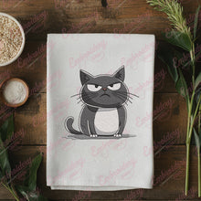 Cartoon Grumpy Cat Embroidery Design