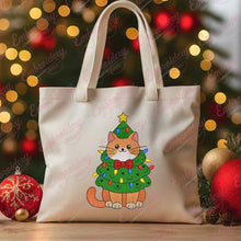 Christmas Cat Tree Embroidery Design