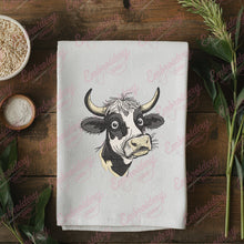Cow Face Embroidery Design