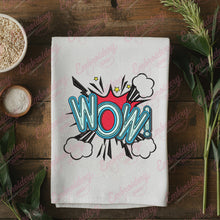 Wow Comic Embroidery Design