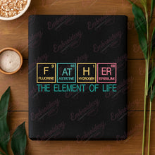 Father Periodic Table Embroidery Design