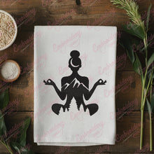 Lotus Yoga Embroidery Design