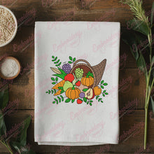 Horn Of Plenty Thanksgiving Embroidery Design