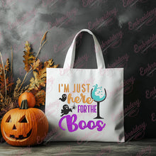 Here For The Boos Funny Halloween Party Embroidery Design