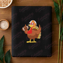 Turkey And Touchdowns Thanksgiving Embroidery Design