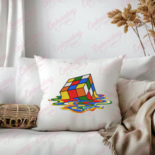 Melting Rubik's Cube Embroidery Design