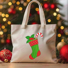Candy Cane Christmas Stocking Embroidery Design