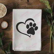 Cat Paw Heart Embroidery Design
