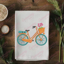 Bicycle & Flower Basket Embroidery Design