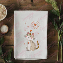 Colorful Cute Cat Embroidery Design
