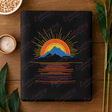 Sunset Mountain Embroidery Design