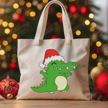 Christmas Crocodile Alligator With Santa Hat Embroidery Design