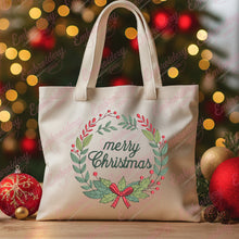 Merry Christmas Wreath Embroidery Design