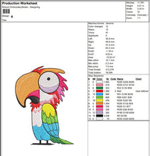Parrot Machine Embroidery Design