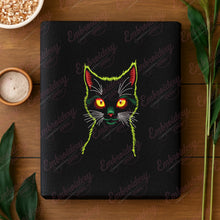Cat Outline Art Embroidery Design