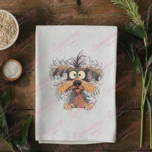 Crazy Dog Embroidery Design