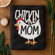 Chicken Mom Embroidery Design